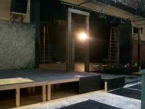 Stage construction for BLT production of Frankenstein